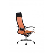 Кресло МЕТТА комплект 4 (MPRU)/подл.131/осн.004 (Оранжевый/Оранжевый)