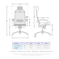 Кресло Samurai S-2.04 MPES сетка/кожа, молочный 