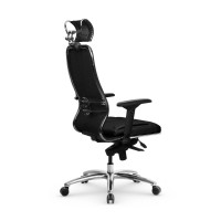 Кресло Samurai SL-3.04 MPES сетка/кожа, черный плюс 