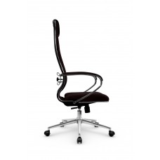 Кресло МЕТТА комплект B 1m 32PF/подл.127/осн.004 (Рогожка B Темно-коричневый)